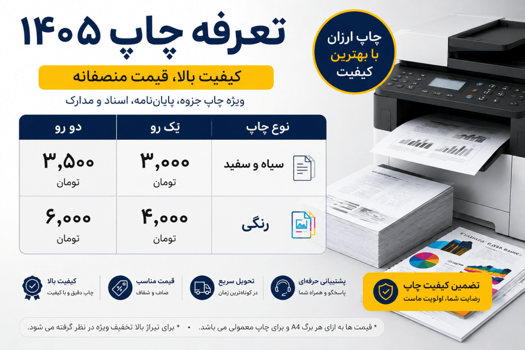 قیمت پرینت